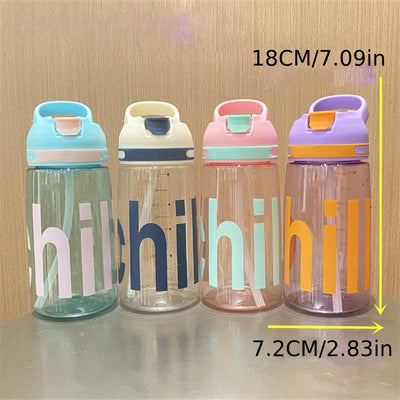 450ML Portable Water Bottle for Gym, Fitness, Outdoor Camping, Hiking, and Sports - PC Material, Sealable