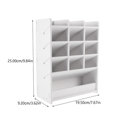 Desktop Storage Box Wood Office Stationery Organizer