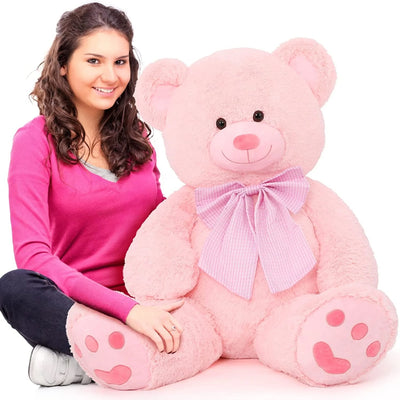4Ft Pink Giant Teddy Bear Plush Big Bear Stuffed Animal