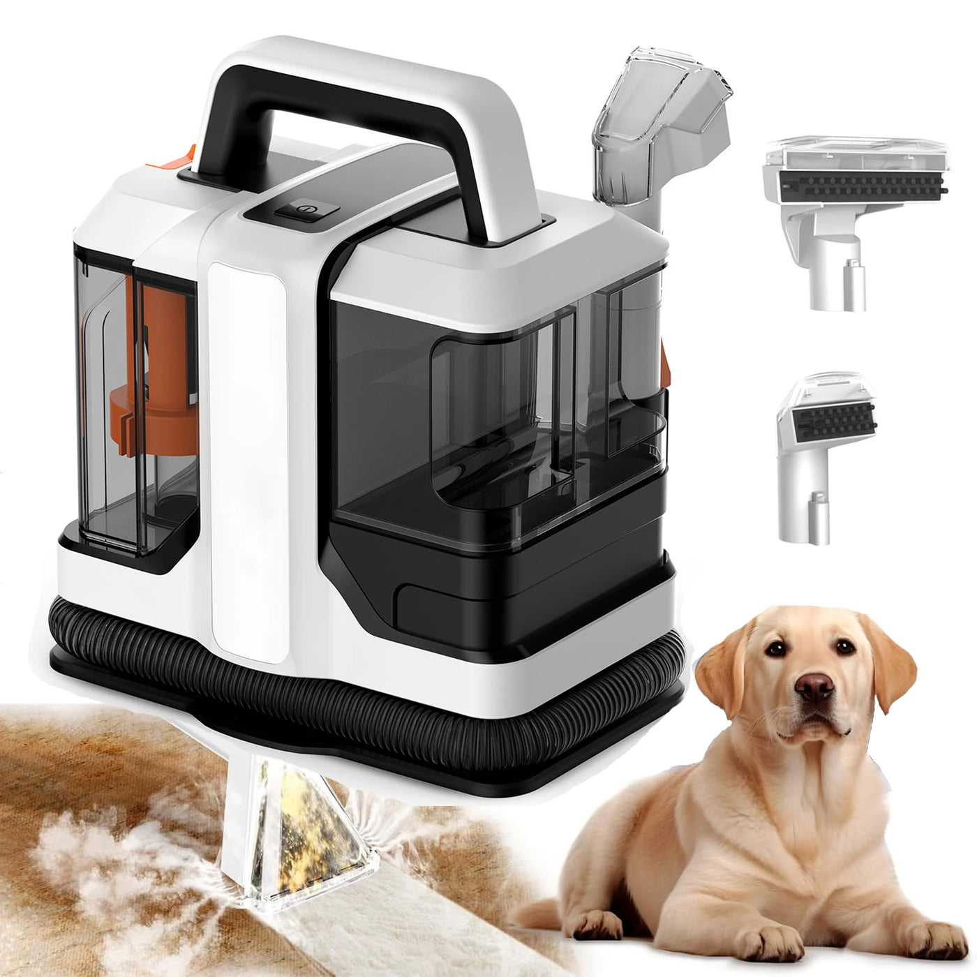 750W 15KPa Portable Carpet Cleaner Portable Spot Cleaner for Car Sofa Pet Hair, Spray Suction Upholstery Clean Machine