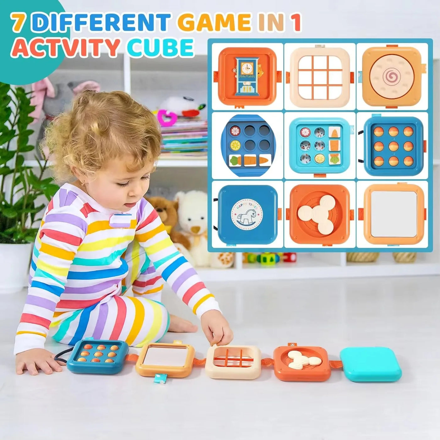 Toddlers Montessori Toys Busy Toys Early Education Sensory Toys  Folding Puzzle Toy Fine Motor Toys For Boys Girls