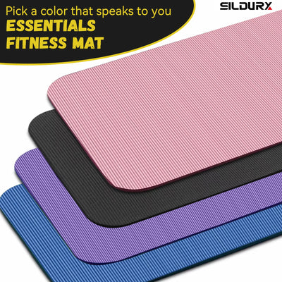 Widen by 80 cm Extra Thick Non-Slip Yoga Mat - For Pilates, Fitness & Home Workouts High Density Support with Carrying Strap