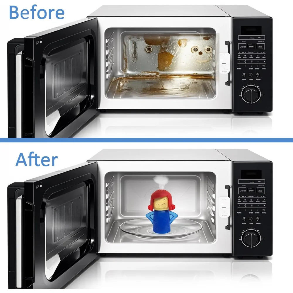 Microwave cleaner, high-temperature steam cleaner, refrigerator deodorizer, easy to clean. Add vinegar and water to fresh steam