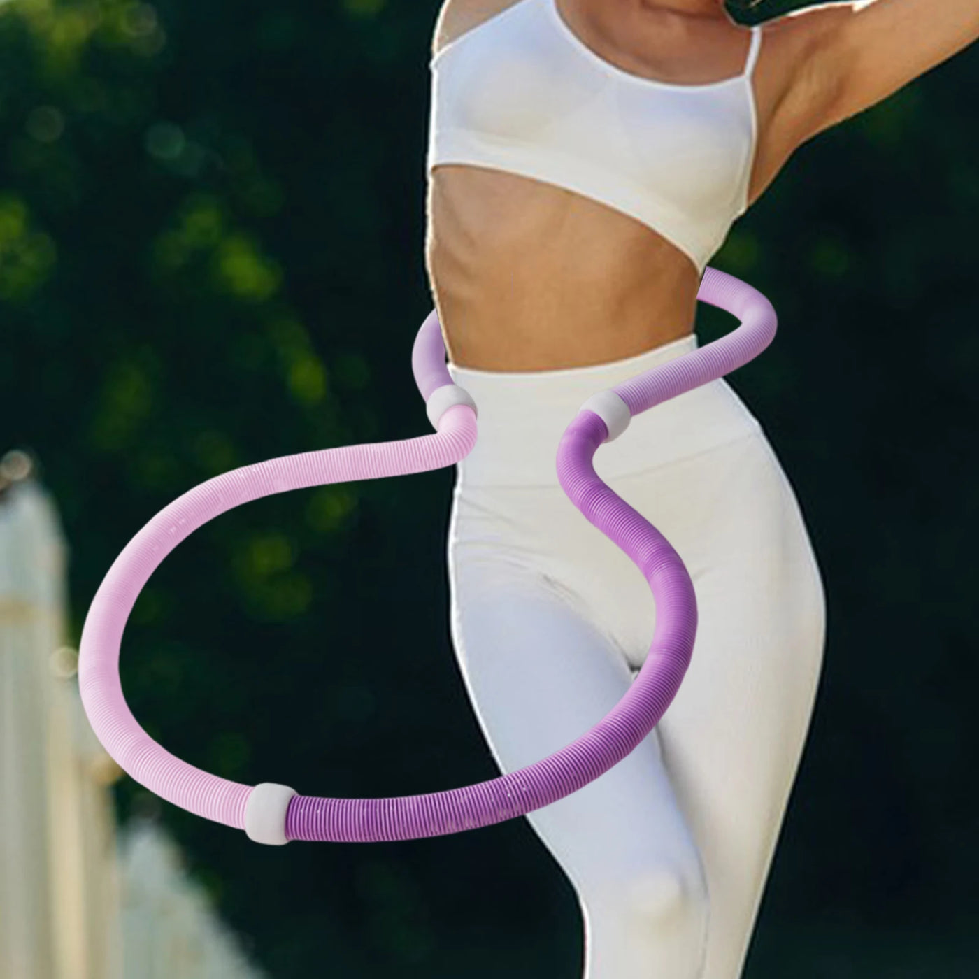 Weighted Fitness Hoop Sports Entertainment Fitness Circle Beginners Abs Abdomen Equipment Accessories for Home Men Women