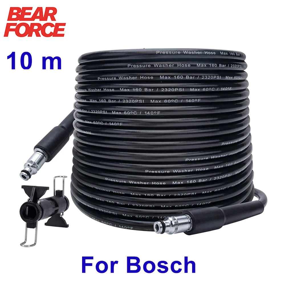 10 m Pressure Washer Hose High Water Cleaning Hose Pipe Cord Car Washer Extension Hose for Bosch High Pressure Cleaner