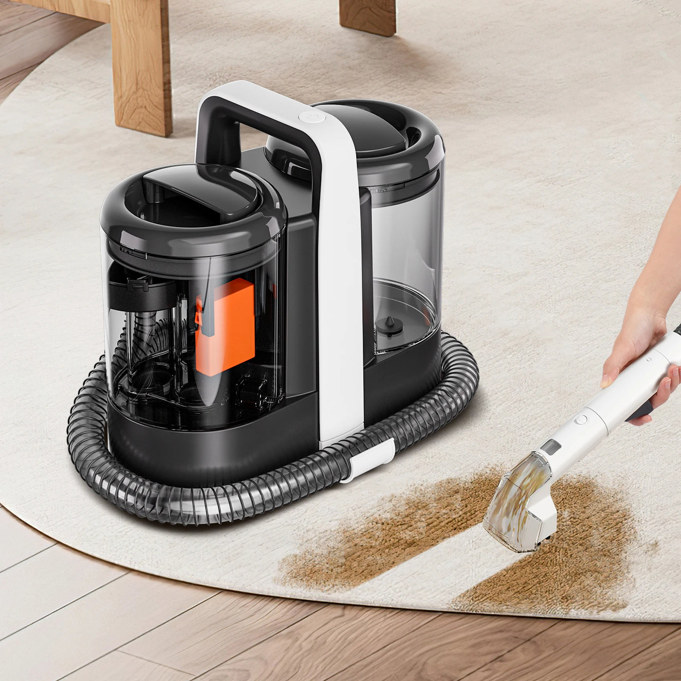 IN STOCK High Suction Portable Fabric Upholstery Cleaner Handheld Deep Stain Removal Vacuum Machine for Household and Car Use