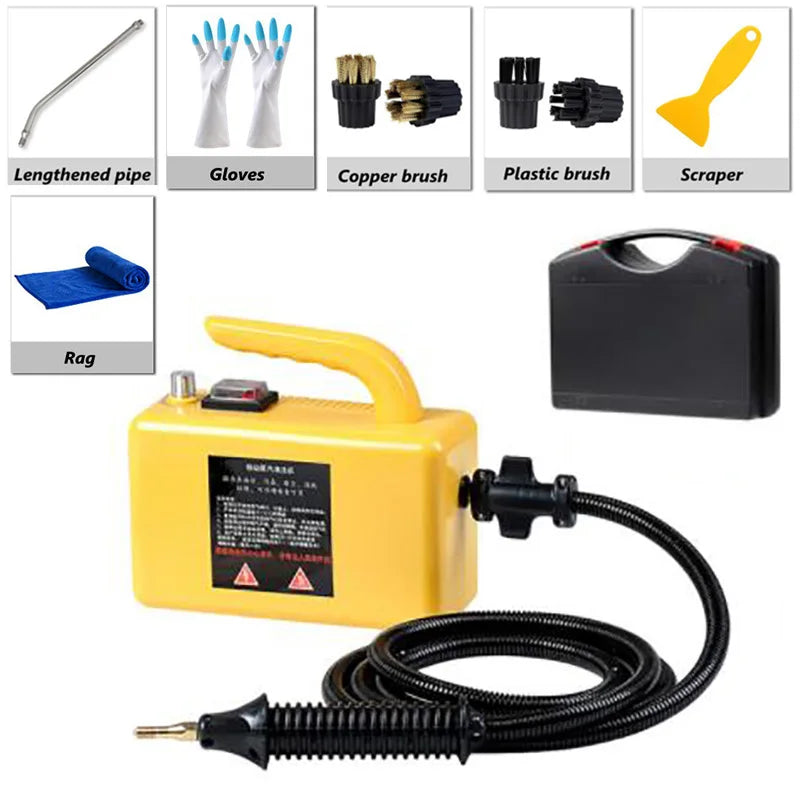 2600W High Temperature Steam Cleaner For Hood Air Conditioner Car Mobile Cleaning Machine Pumping Sterilization Disinfector
