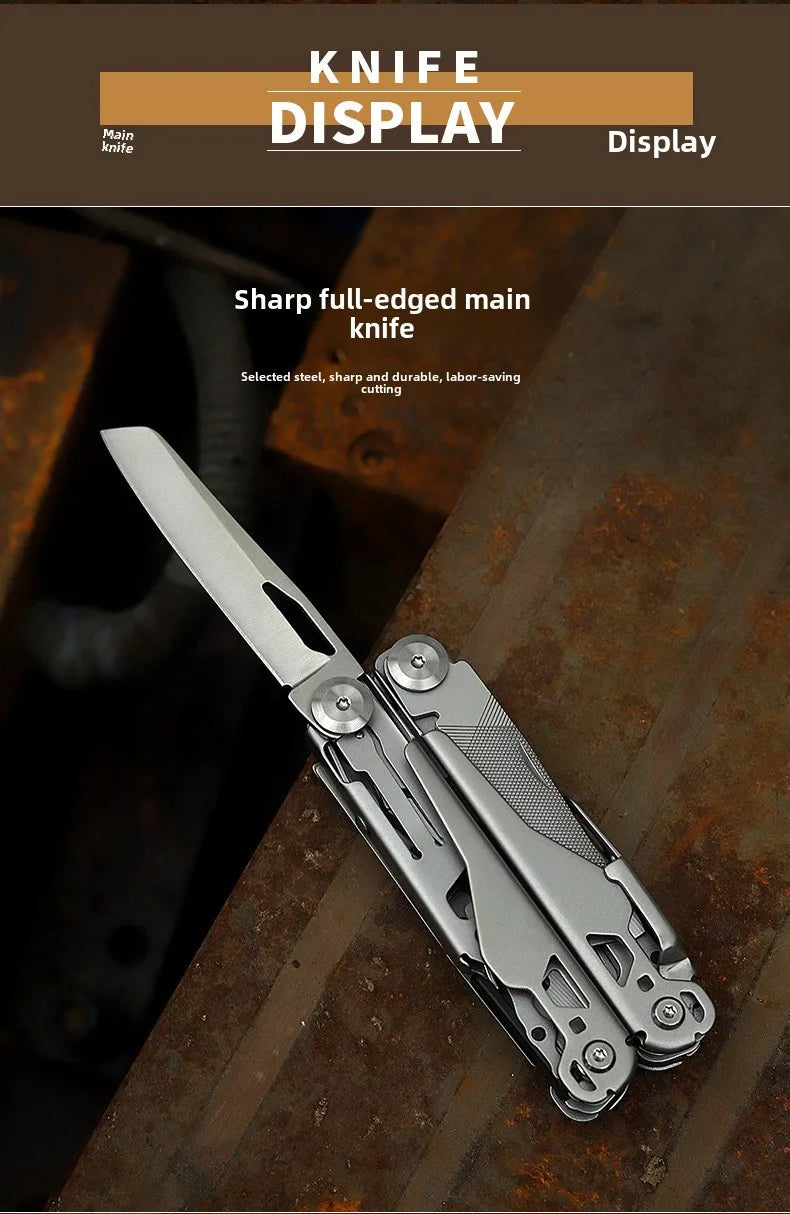 Outdoor Multifunctional Tools 15-1 Portable Pliers Stainless Steel Pliers Wrench Emergency Rescue Foldable Tool Knives Tools