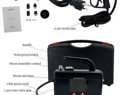 2600W High Temperature Steam Cleaner For Hood Air Conditioner Car Mobile Cleaning Machine Pumping Sterilization Disinfector