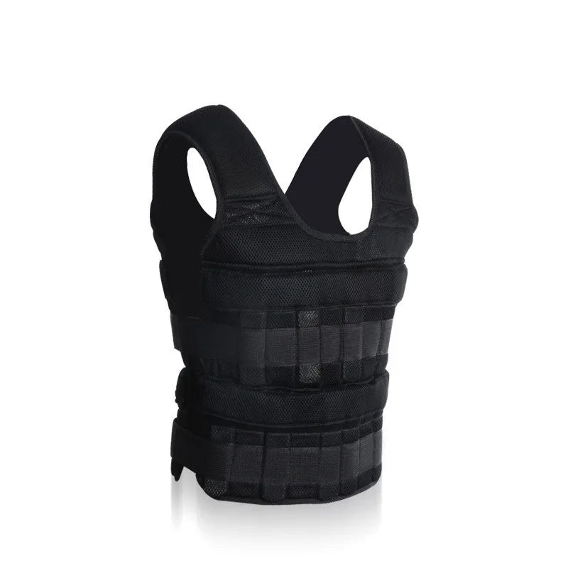 Adjustable Workout Weighted Vest,20KG Training Fitness Weighted Jacket,for Strength Endurance Running,Not Included Steel Plate