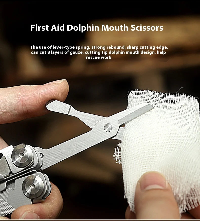 Outdoor Multifunctional Tools 15-1 Portable Pliers Stainless Steel Pliers Wrench Emergency Rescue Foldable Tool Knives Tools