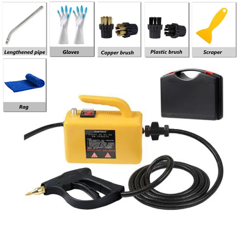 2600W High Temperature Steam Cleaner For Hood Air Conditioner Car Mobile Cleaning Machine Pumping Sterilization Disinfector