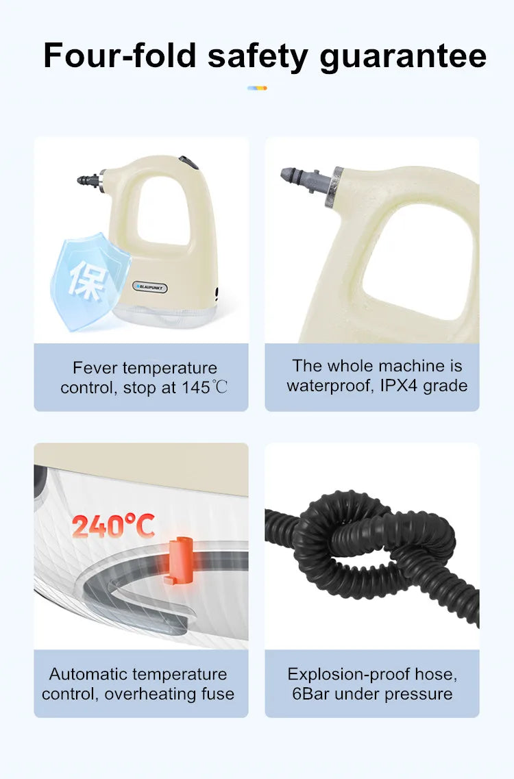 Handle Steam Cleaner High-Temperature Hand-Held Household Multi-Functional Steam Cleaning Machine Kitchen Air Conditioning