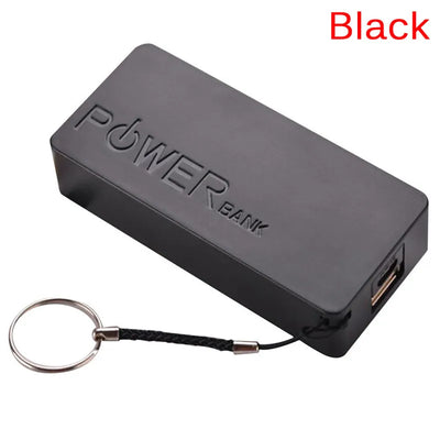 Portable DIY Mobile Power Bank For 5600mAh 18650 Battery General Charger External Backup Battery Charger Case With Key Chain