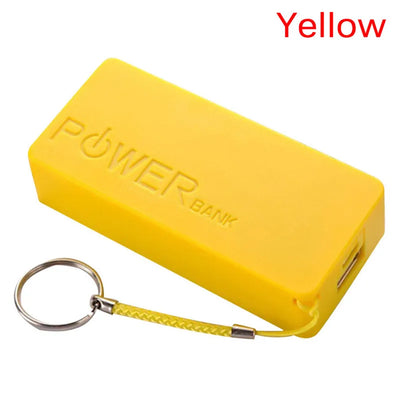Portable DIY Mobile Power Bank For 5600mAh 18650 Battery General Charger External Backup Battery Charger Case With Key Chain