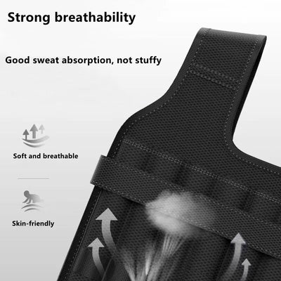 Adjustable Workout Weighted Vest,20KG Training Fitness Weighted Jacket,for Strength Endurance Running,Not Included Steel Plate