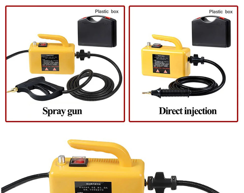 2600W High Temperature Steam Cleaner For Hood Air Conditioner Car Mobile Cleaning Machine Pumping Sterilization Disinfector