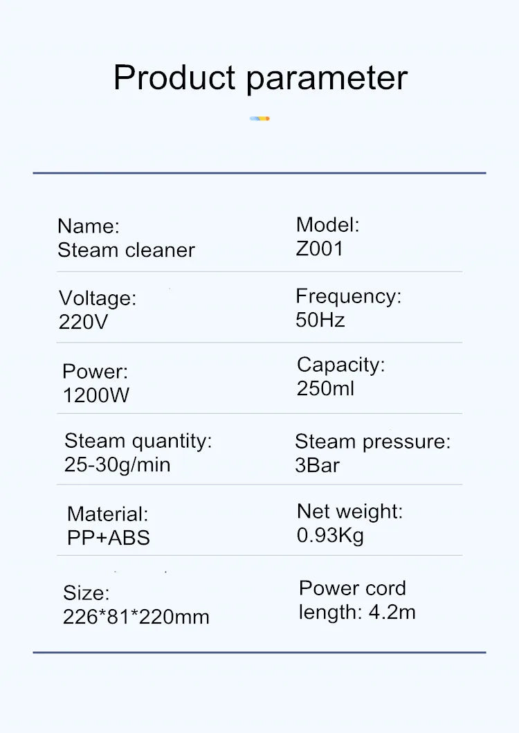 Handle Steam Cleaner High-Temperature Hand-Held Household Multi-Functional Steam Cleaning Machine Kitchen Air Conditioning
