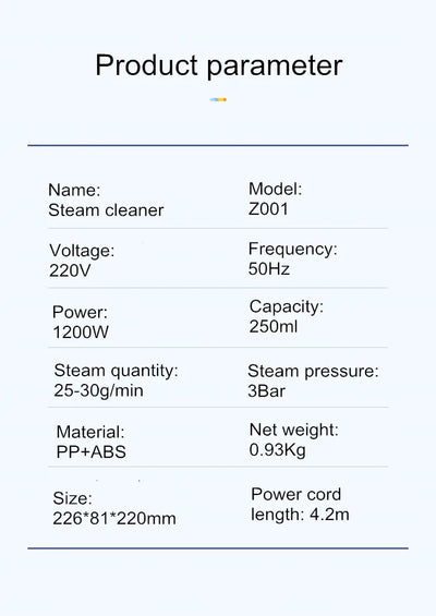 Handle Steam Cleaner High-Temperature Hand-Held Household Multi-Functional Steam Cleaning Machine Kitchen Air Conditioning