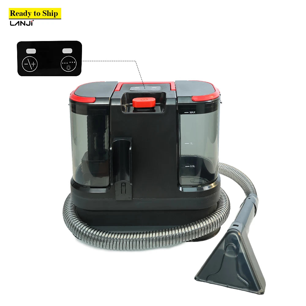 RTS M332C Hot Water Stick Vacuum Cleaner for Household & Hotel 90°C Sterilization 12kPa Suction 3 Modes (Cold/Hot/Steam)
