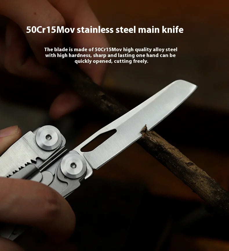 Outdoor Multifunctional Tools 15-1 Portable Pliers Stainless Steel Pliers Wrench Emergency Rescue Foldable Tool Knives Tools