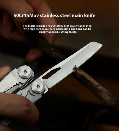 Outdoor Multifunctional Tools 15-1 Portable Pliers Stainless Steel Pliers Wrench Emergency Rescue Foldable Tool Knives Tools