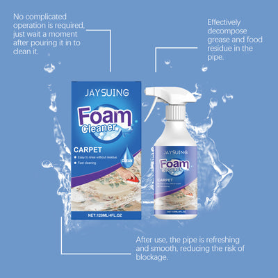 Carpet Foam Cleaner Eliminate Stubborn Stains Odor Remover Carpet Fabric Curtain Multi-functional Cleaning Rug Cleaner Solution