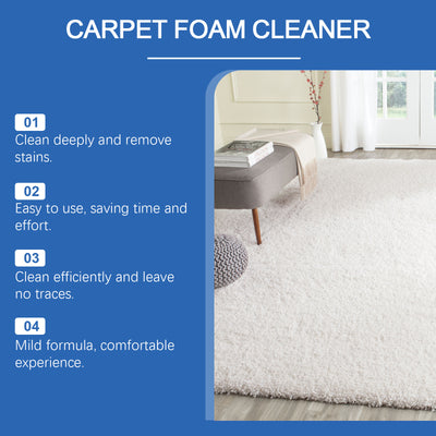 Carpet Foam Cleaner Eliminate Stubborn Stains Odor Remover Carpet Fabric Curtain Multi-functional Cleaning Rug Cleaner Solution