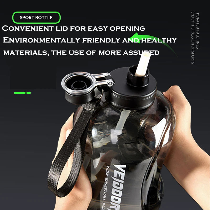 2.8L Big Capacity Gym Outdoor Water Bottles for Men Women Healthy Sport Bottles with Handle