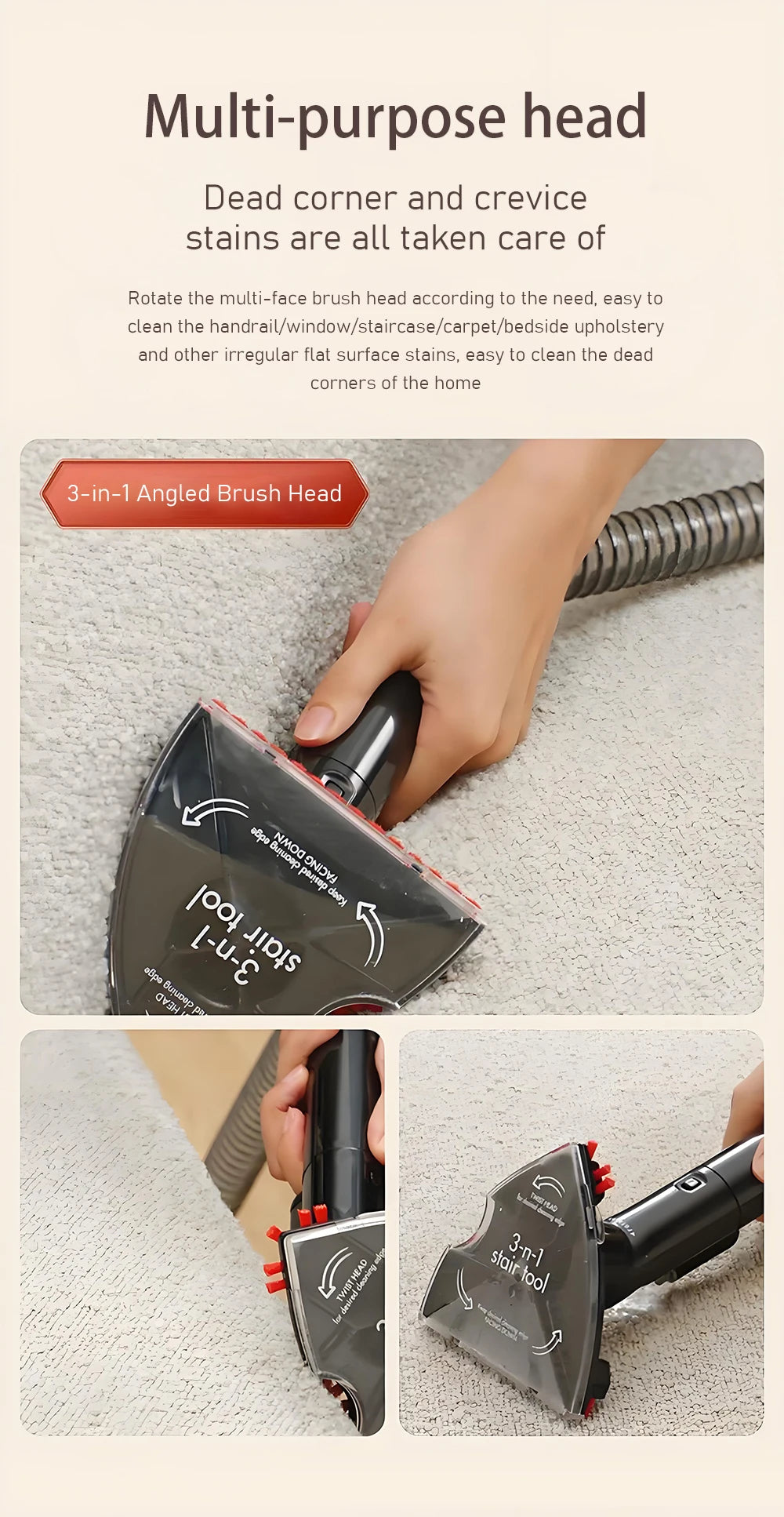 Portable Electric Steam Cleaner 220V Household Fabric Cleaning Machine Sofa Carpet Mattress Curtains Car Cleaner