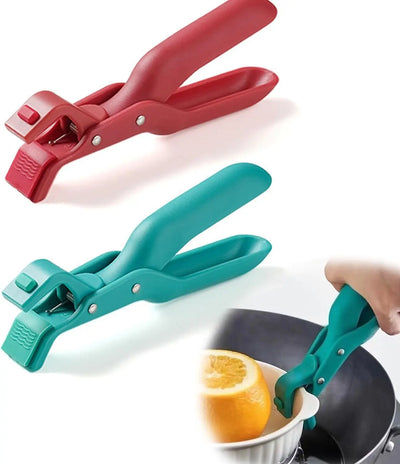 Easy Lift Anti-Scald Bowl Clip Hot Dish Non-slip Holder Plate Retriever Tongs Pot Pan Gripper Multifunction Kitchen Supplies