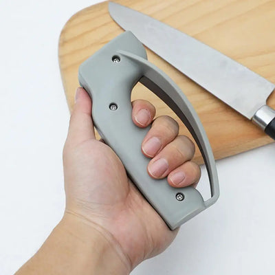 Multi - functional Manual Knife Sharpener - Ceramic & Diamond Tool, for Kitchen & Outdoor Use, Scissor Sharpening Included