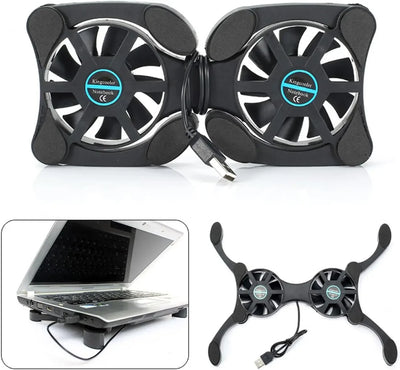 Cooler Stand Laptop Cooler Low Noise Cooling Portable Ultra Slim Gaming Laptop Cooling Pad Prevent Overheatin for 13inch Laptop