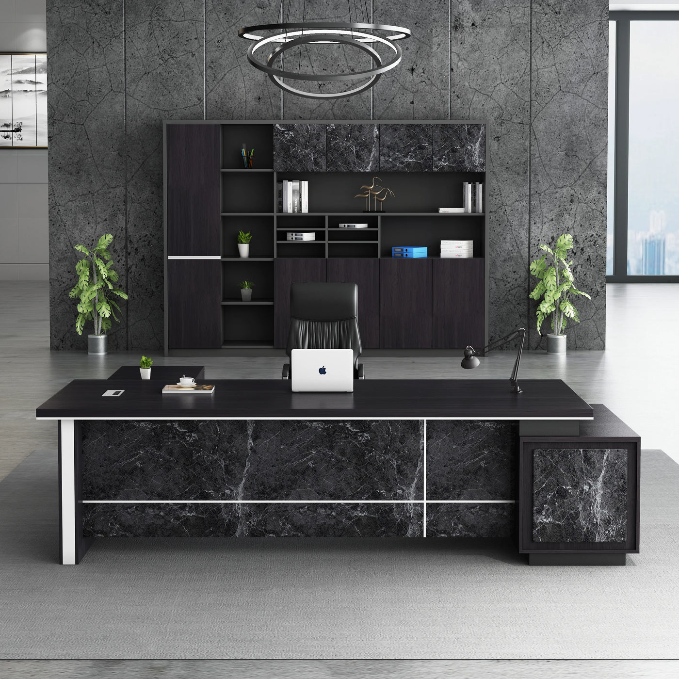 LBZ5 escritorio oficina wood storage desk office organizer for home office