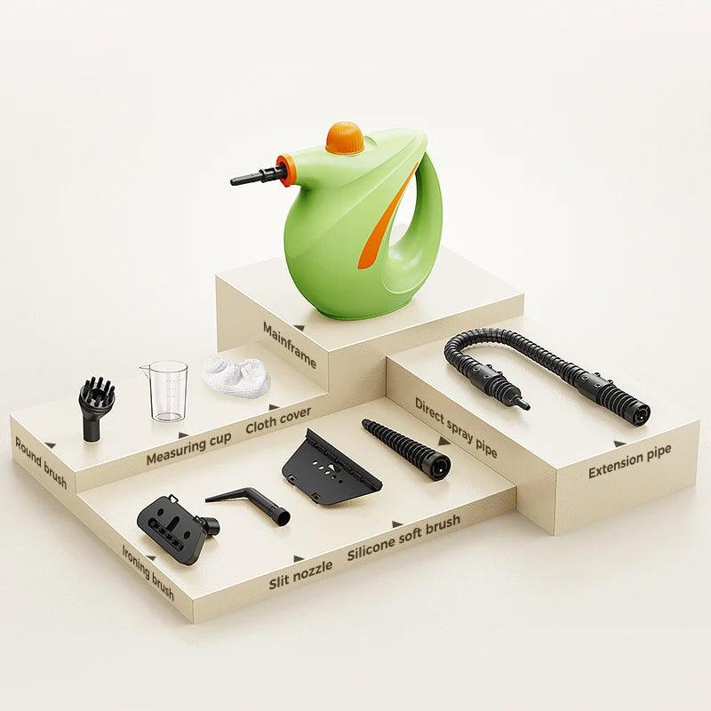 Pressurized Handheld Steam Cleaner for Home - Portable Multi-purpose High Pressure Deep Multi-surface Cleaning Steamer Machine