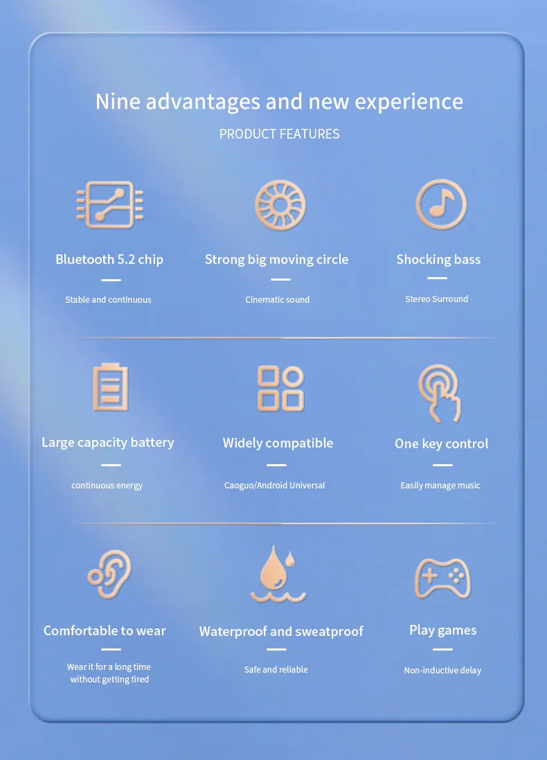 Bluetooth 5.2 Business Wireless Headphone