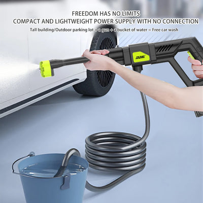 Cordless Pressure Washer Household Portable Car Wash Highpressure Water Gun Turbocharged High-power Electric Car Washing Machine