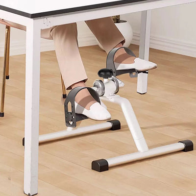 Portable Pedal Exerciser Under Desk Bike Pedal Exerciser Foot Peddler Machine Mini Bicycle Trainer for Indoor Leg Rehabilitation