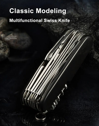 Multifunctional Pocket Knife 30 Basic Functions Multitool Swiss Hand Tools Army Knife Outdoor Camping EDC Gear Survival Knives