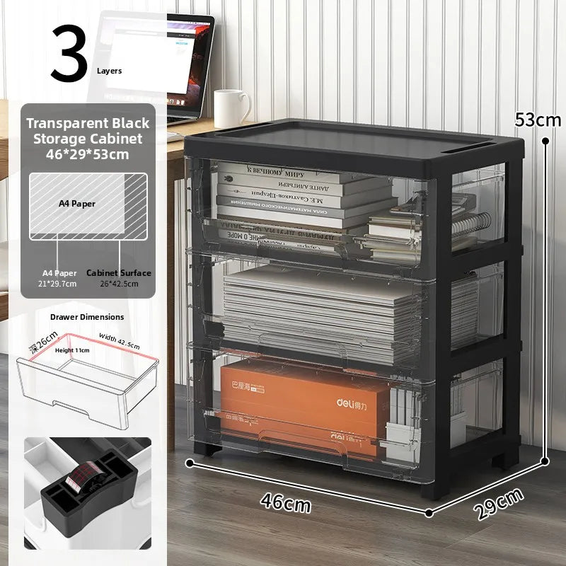 Desktop Organizer Box Ders Office Workstation File Cabinet