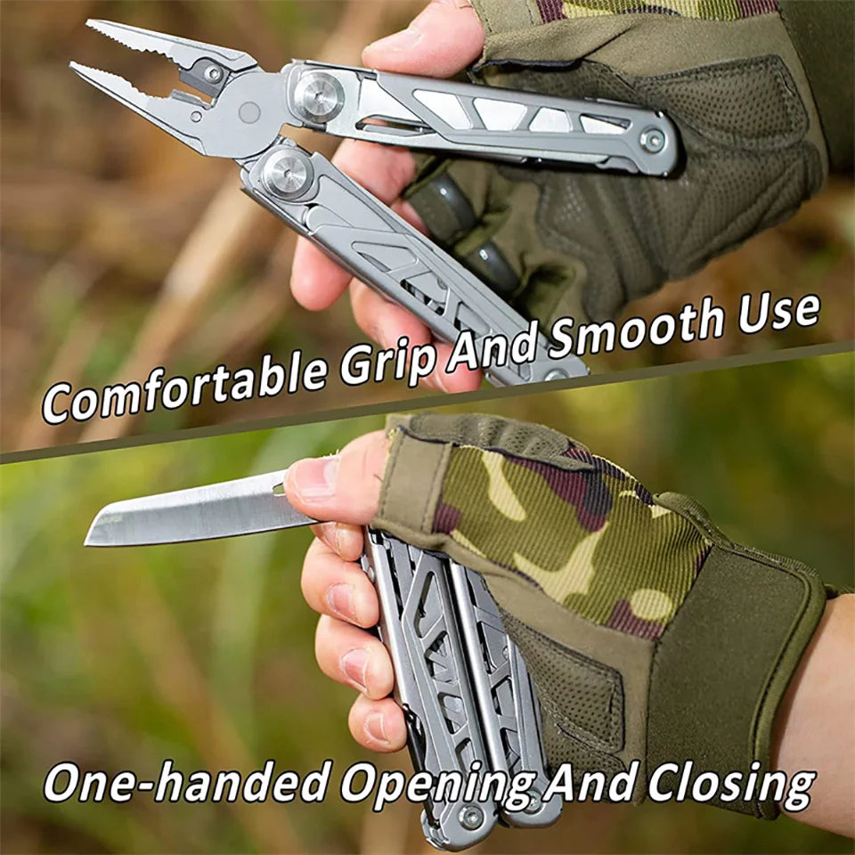 Multitool Folding Knives Pliers Wire Cutter Can Opener Screwdriver Scissor Clamp Hand Tools Diy EDC Survival Gear Manual Pliers