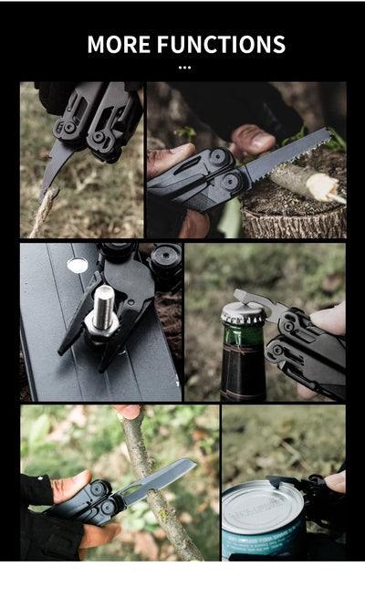Outdoor Multifunctional Tools 15-1 Portable Pliers Stainless Steel Pliers Wrench Emergency Rescue Foldable Tool Knives Tools