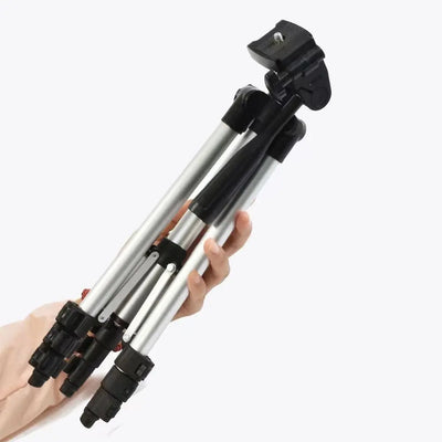 Extendable Phone Tripod Stand Black with Phone Holder Video Recording Photography Stand Portable Durable Camera Stand