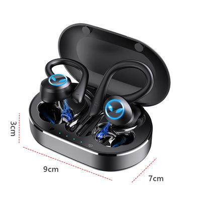 Q25 Wireless Headphone Sport Bluetooth 5.1 Headphones HiFi 9D Bass Stereo Earphone Headset with Microphone for iPhone Workout
