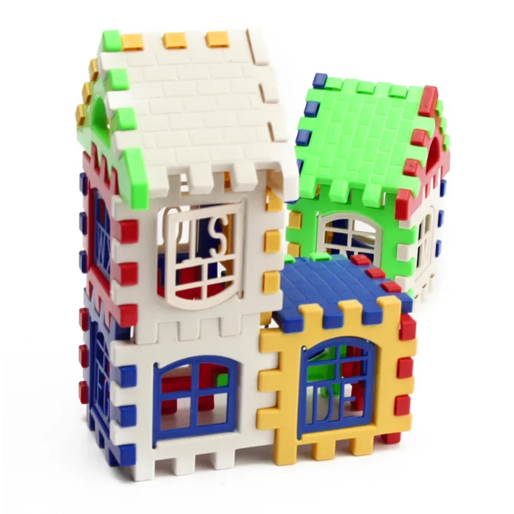2025 Best DIY Gift Toy for Girls 24 PCS/set Plastic Small Pieces Kids Learning Blocks Shapes Building Blocks Toys Development