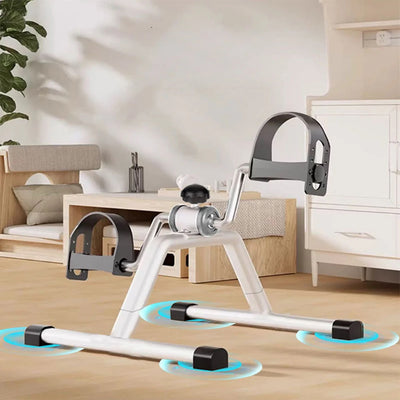 Portable Pedal Exerciser Mini Exercise Bike Adjustable Resistance Under Desk Bike Pedal Exerciser Multi-Function for Seniors