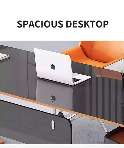 Modern Technology Boss Desk Lacquer Panel Piano Office Furniture Modular President Desk for Business  Luxury Office Furniture  b