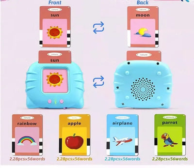 Kids Learn English Toys Early Intelligent Education Audio Electronic Book Flash Card Reading Machine For Toddlers Reading Gadget