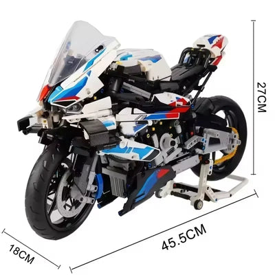 2025 Motorcycle Building Blocks Toy Set Realistic Motorcycle Model Assembly Educational Gift for Kids Boys Adults Creative Decor