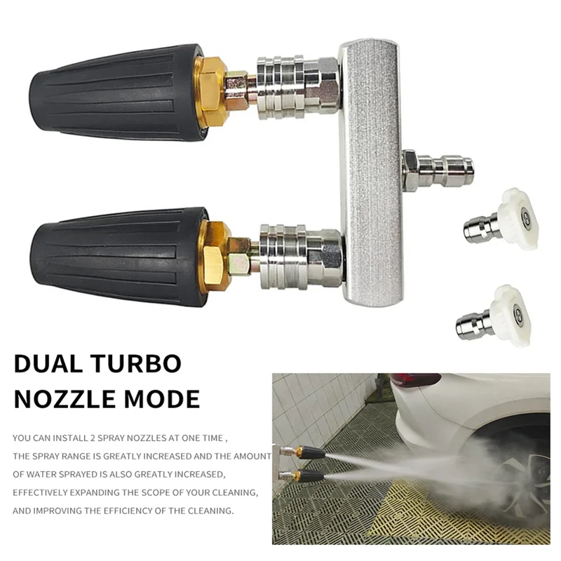 WCS-Power Pressure Washer Dual Power Washer Nozzle Tip High Pressure Washer Accessories